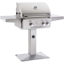 Load image into Gallery viewer, American Outdoor Grill &quot;T&quot; Series 24 inch Natural Gas Grill On Pedestal Base Rotisserie 24NPT