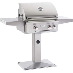 American Outdoor Grill "T" Series 24 inch Natural Gas Grill On Pedestal Base Rotisserie 24NPT