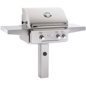 American Outdoor Grill "T" Series 24" Gas Grill In-Ground Post with Rotisserie 24PGT
