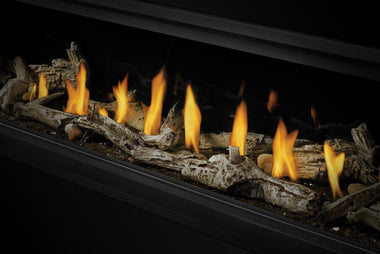 Media Kits for Napoleon Vector, and Luxuria 62' Direct Vent Fireplaces(Napoleon recommends the Shore Fire Kit to be purchased with all wood media)- BFKXL,BLKL,SFKL