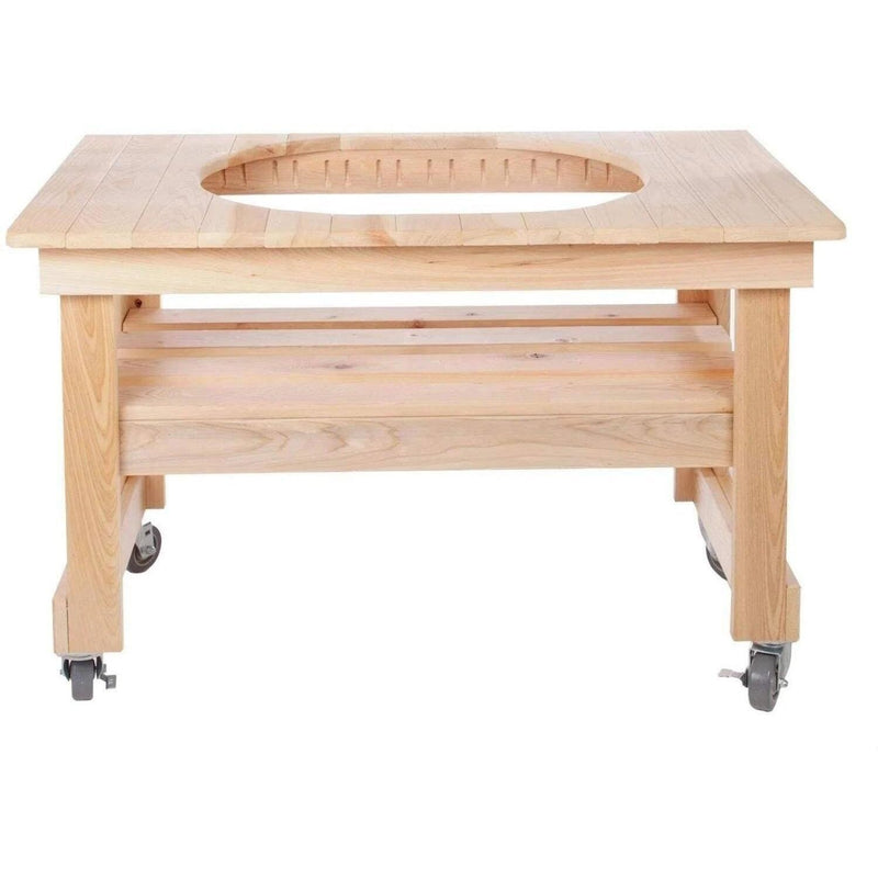 Primo Compact Cypress Table for Oval 400 Grill, PG00602