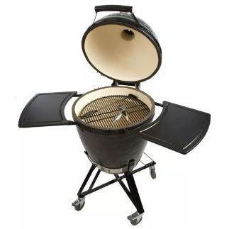 Primo Kamado Grill w/ Metal Base Side Tables Ash Tool & Grill Lifter PRM773, PG00773